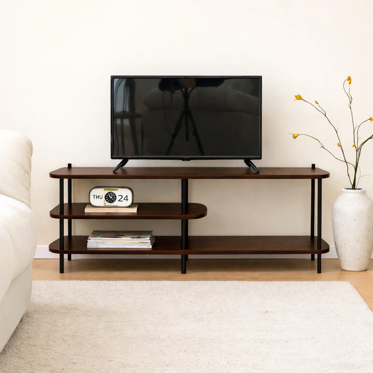 TV-SCHRANK Rechteckig Braun 140 x 40 x 49 (cm) - Braun, Metall (140/49/40cm) - Nordlys