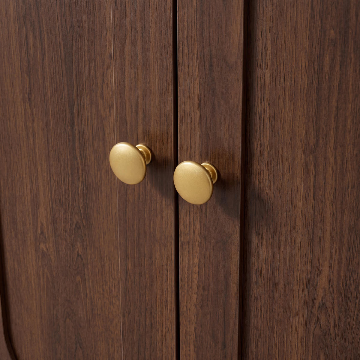 GARDEROBE-SET in Walnussfarben Flurmöbel Set mit Spiegel und Sitzbank für Flur, B100/T35/H180cm - Walnussfarben, Holzwerkstoff (100/180/35cm) - STILVORA