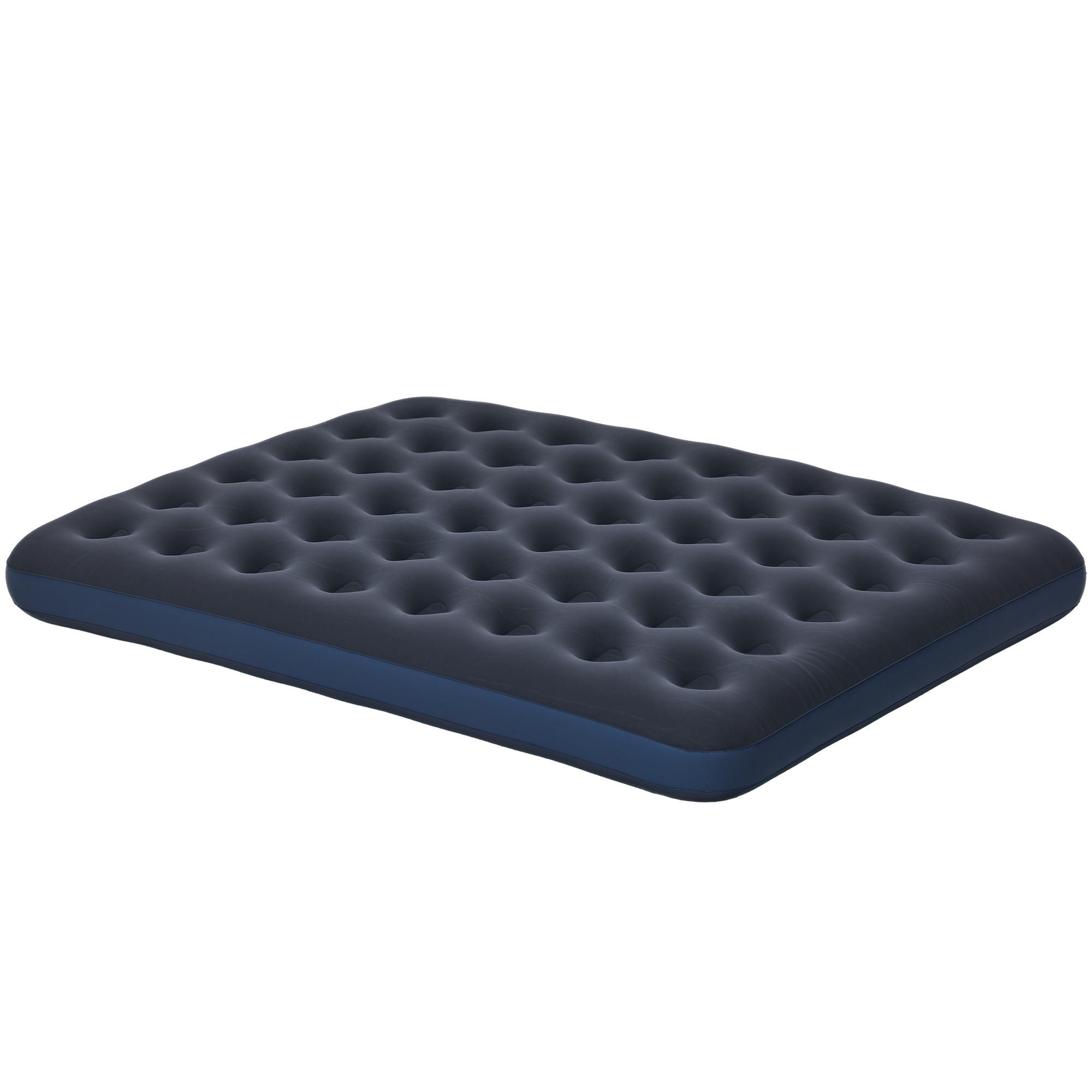 LUFTMATRATZE DE-18897 2 Personen, integrierte Handpumpe Blau - Blau, Kunststoff - ComfortXL