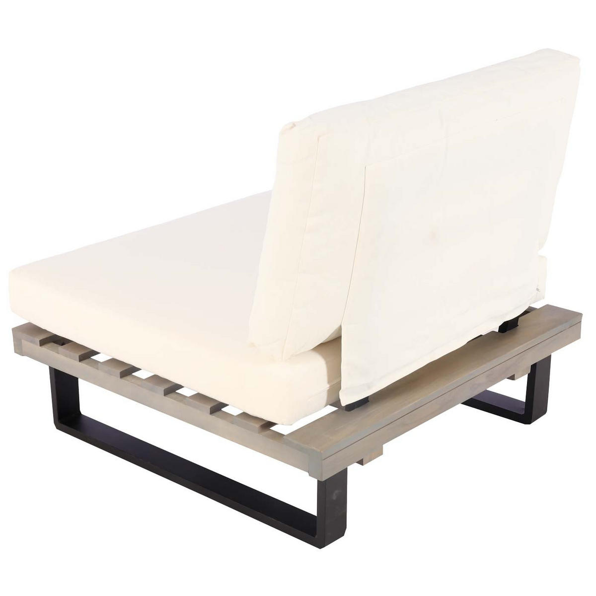 LOUNGESESSEL Garten Grau Cremeweiß - Grau, Holz (82/75/82cm) - PROREGAL