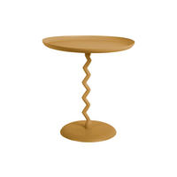 BEISTELLTISCH Zig Zag 40/40/42 cm - Currygelb, Metall (40/40/42cm) - Leitmotiv