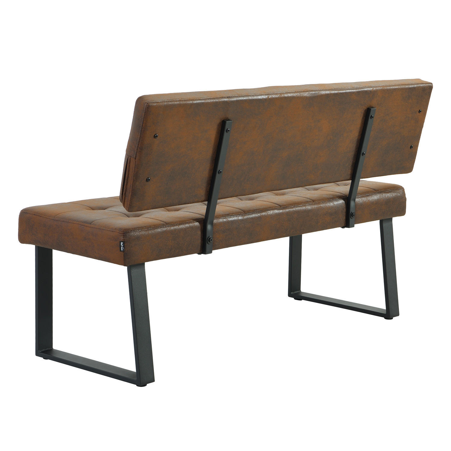 SITZBANK SIGFRID - Braun, Textil/Metall (140/48/56cm) - B&D Home
