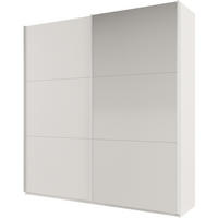 SCHWEBETÜRENSCHRANK Rossa mit 2 Türen und Spiegel, 225 cm, Weiß - Weiß, Holzwerkstoff (225/244/65cm) - Beautysofa
