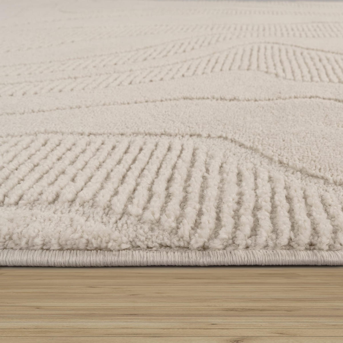 KURZFLORTEPPICH, einfarbig, aus Polypropylen, Florhöhe 14 mm, Creme, 240 x 330 cm - Beige, Textil (330/240cm) - KADIMA DESIGN