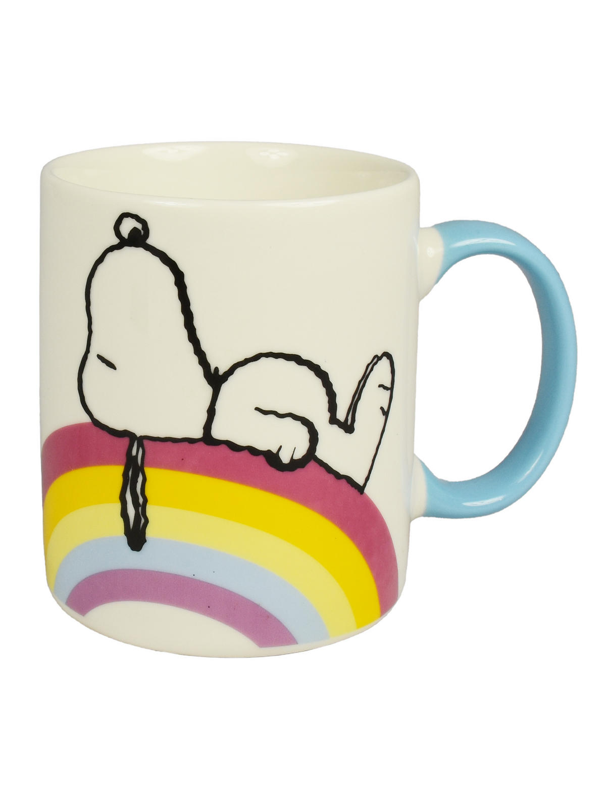 KAFFEEBECHER The Peanuts Snoopy Träum weiter - ich tu's auch Weiß/Blau 320 ml - Multicolor, Keramik (0.32L) - United Labels