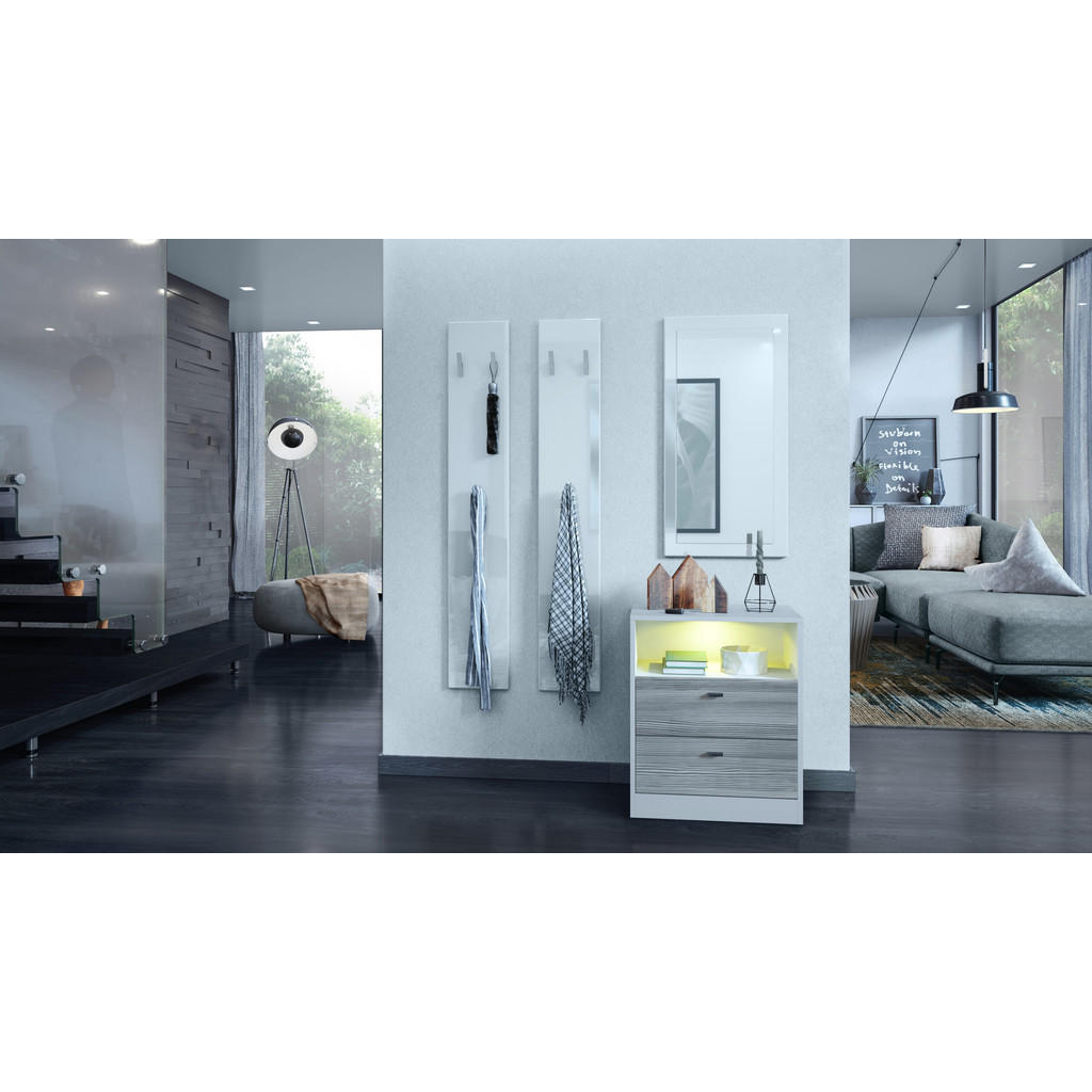 Thumbnail - Vladon Kommode, Anthrazit, Holzwerkstoff, 56x67.5x36 cm, Wohnzimmer, Kommoden & Sideboards, Kommoden