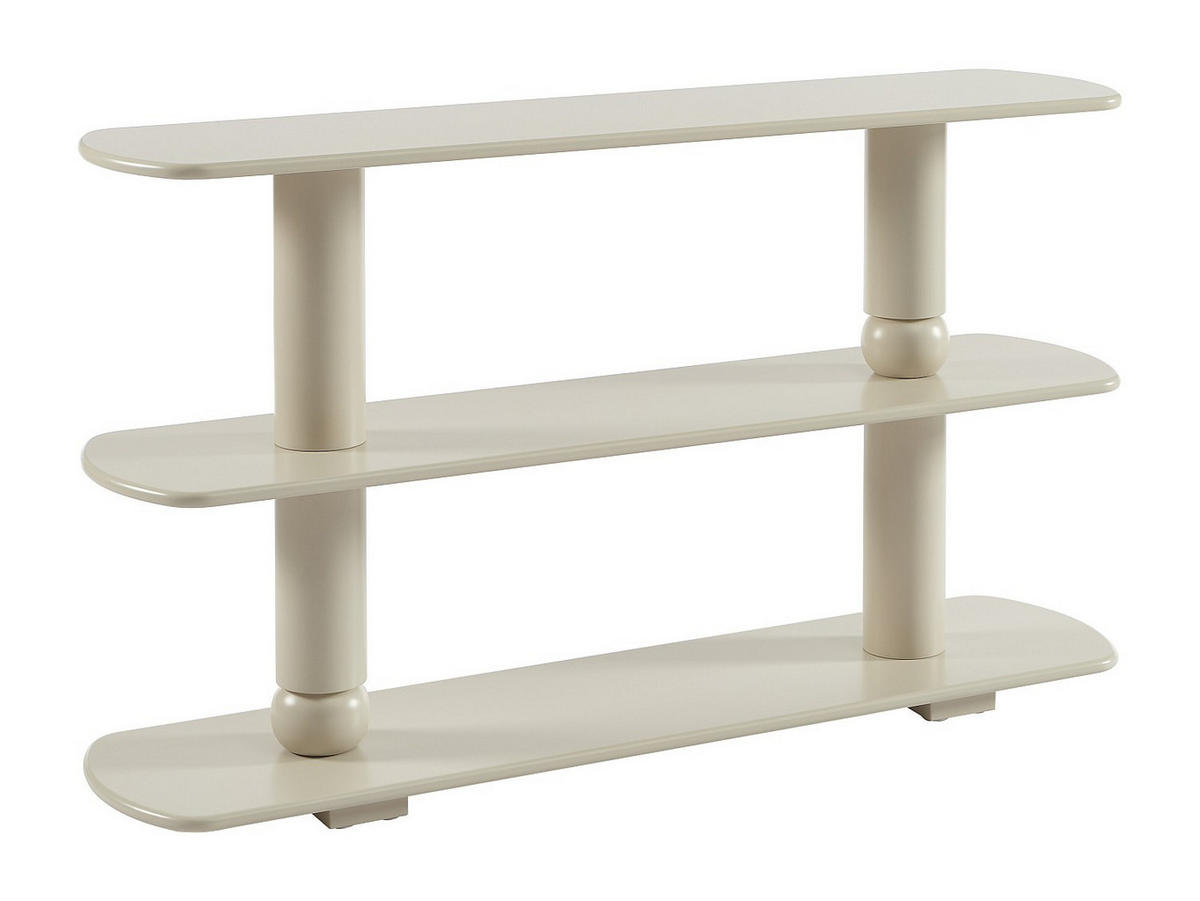 REGAL - 140 cm x 35 cm - holz - beige Topawa - Beige, Holz (140/80.5/35cm) - Vente-Unique