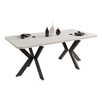 AUSZIEHTISCH DANTON 200/100/76 cm, Schwarz / Weiß - Schwarz/Weiß, Holzwerkstoff/Metall (100/200/76cm) - Idohome