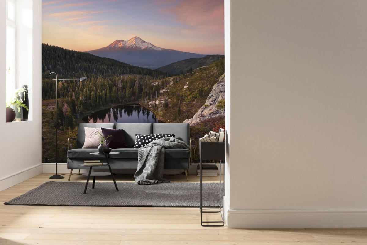 FOTOTAPETE Berglandschaft 450 x 280 cm - Grün, Papier (450/280cm) - Sanders & Sanders