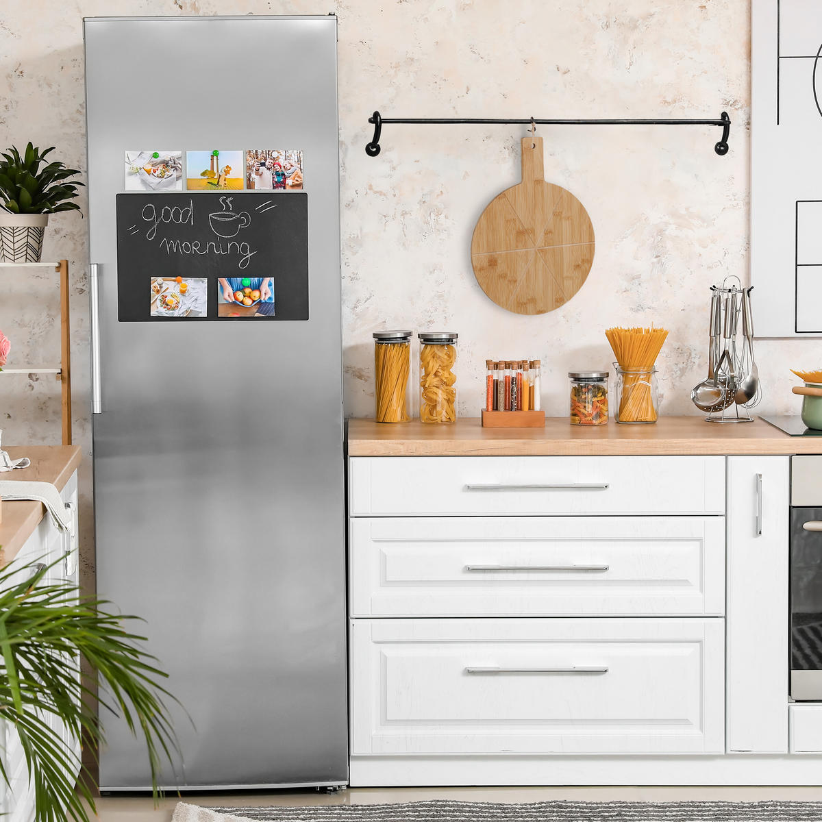 PIZZABRETT - Hellbraun, Holz (40/30cm) - Relaxdays