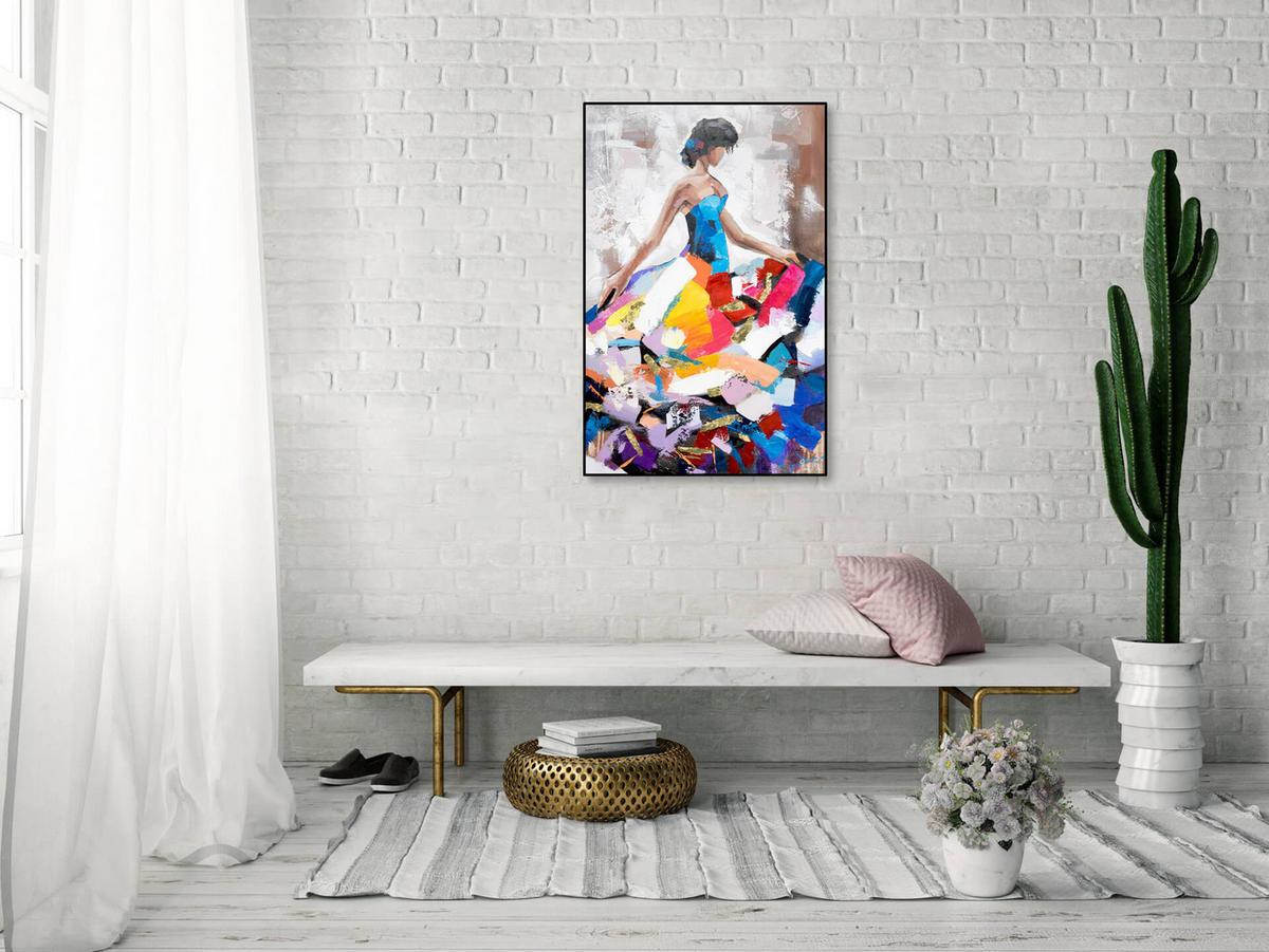 ACRYLBILD HANDGEMALT 60/90 cm - Multicolor, Holz/Textil (60/90cm) - KUNSTLOFT