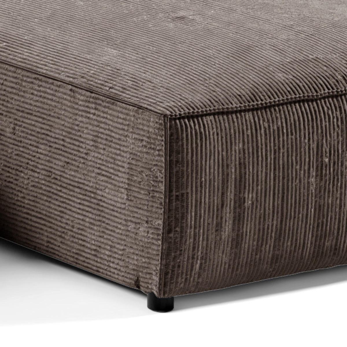 PANORAMASOFA Isaac 5 Sitzplätze Braun - Braun, Holzwerkstoff (398/85/185cm) - Petits-meubles
