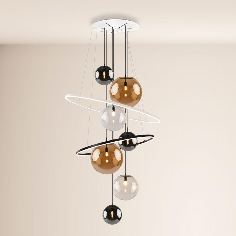 LED-GALERIELAMPE Galaxy Mix - Multicolor, Metall (150/150/500cm) - s.luce