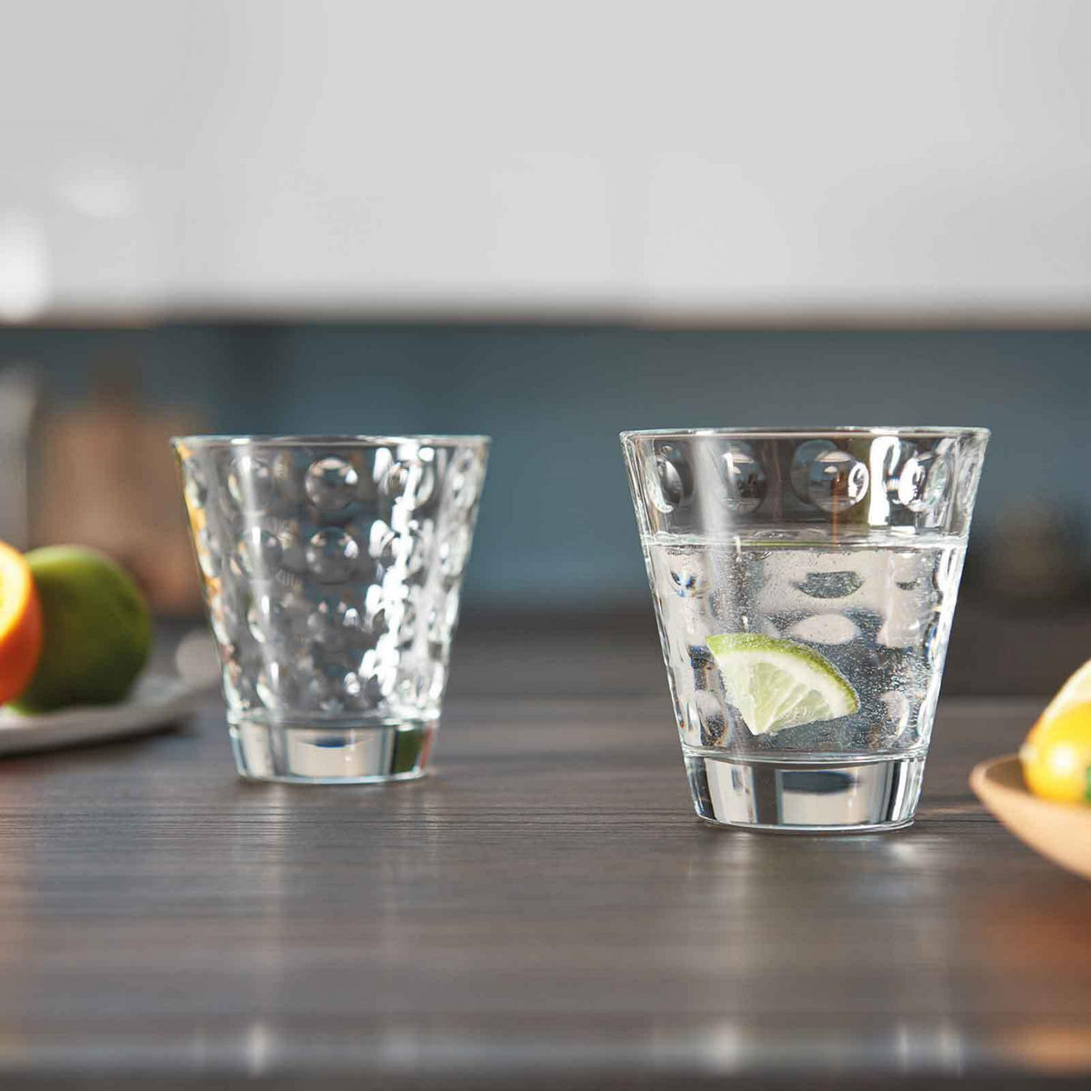 TRINKGLÄSER Optic transparent 12er Set - Transparent, Glas (0.001L) - Leonardo Living