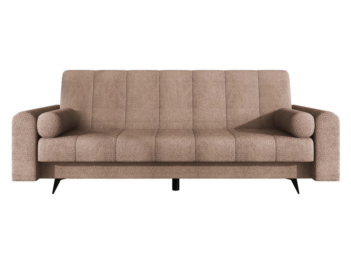 SCHLAFSOFA Zuri - Schwarz/Rosa, Holz/Textil (240/93/91cm) - MIRJAN24