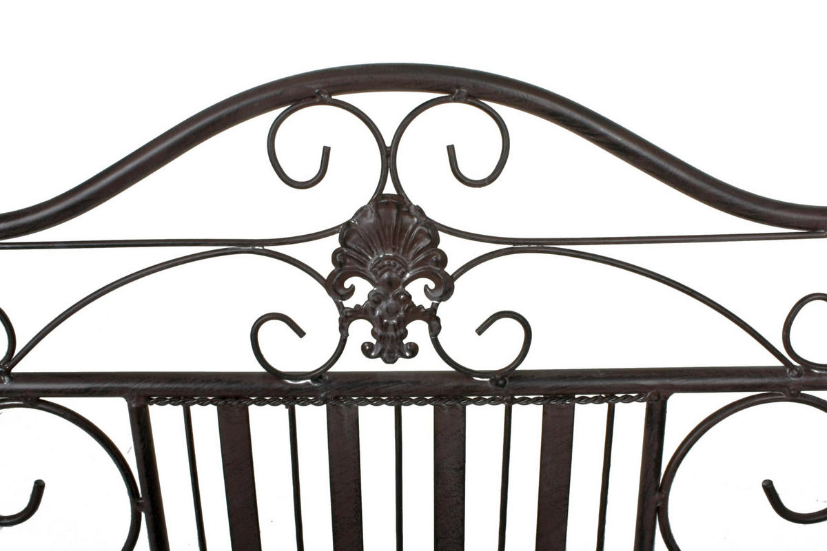 GARTENBANK Signe Terrassenbank - Braun, Metall (106/91/57cm) - DELUKE