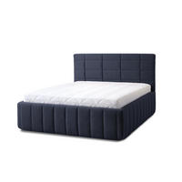 POLSTERBETT Reta Grande 180x200 in Siena Dark Blue - Dunkelblau, Holz (180/200cm) - Letti Moderni