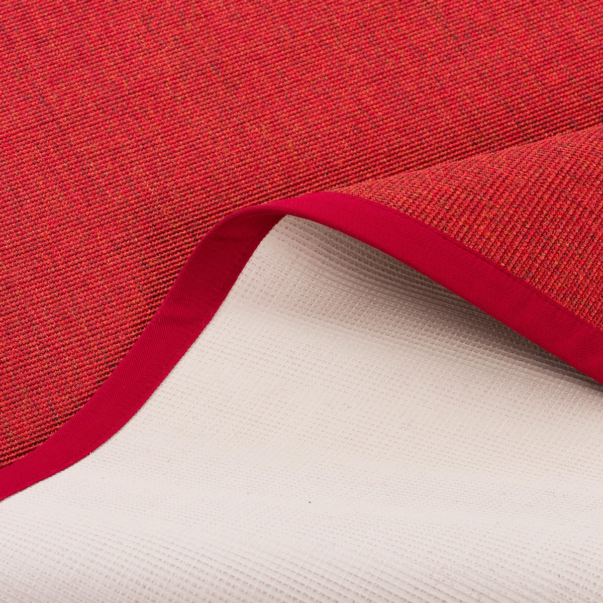 SISALTEPPICH NATURA KLASSISCH MIT BORDÜRE - Rot, Textil (130/190cm) - Pergamon