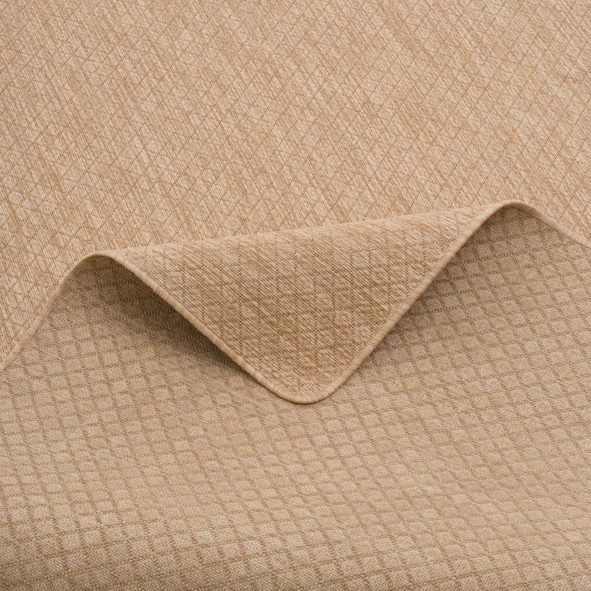 IN- & OUTDOOR FLACHGEWEBE LÄUFER PORTO - Beige, Textil (100/300cm) - Snapstyle