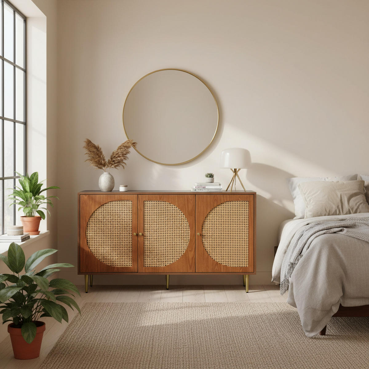 SIDEBOARD 129.8/40/76 cm - Braun, Holzwerkstoff (40/76/129.8cm) - Urban Meuble