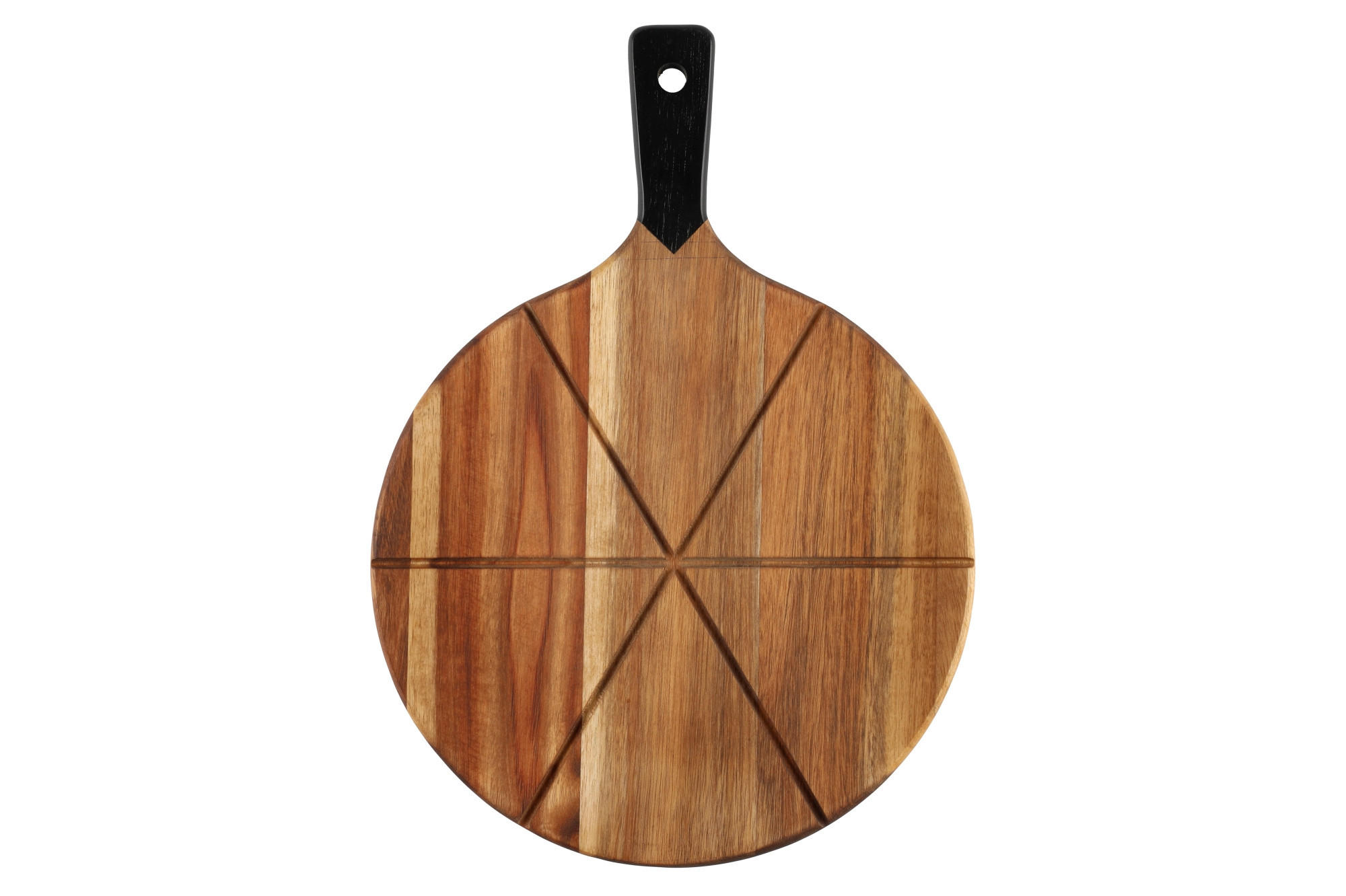 PIZZABRETT mit Messer - Braun, Holz (30.5/42.5/4cm)