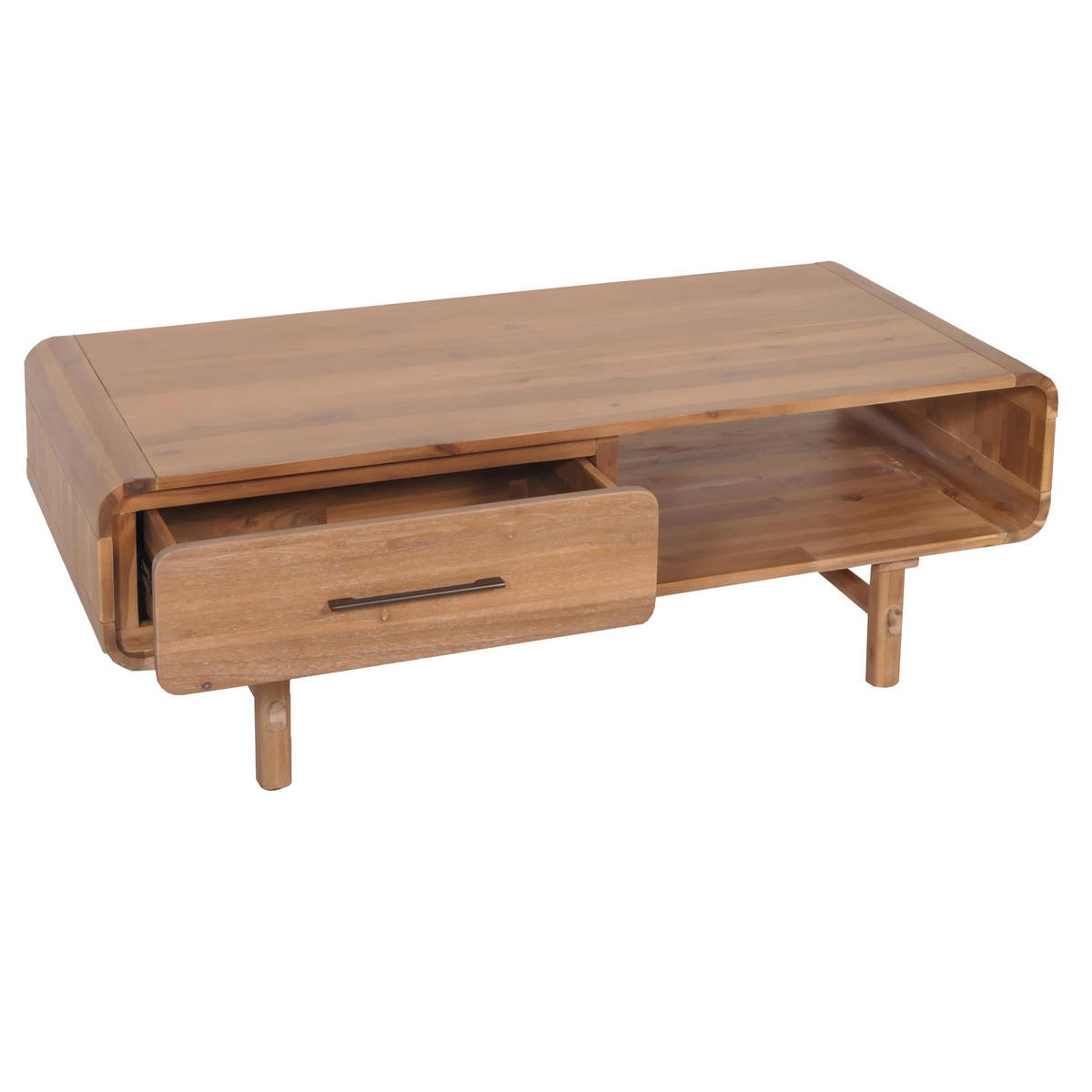 COUCHTISCH rechteckig Braun - Braun, Holz (60/125/44cm) - MCW
