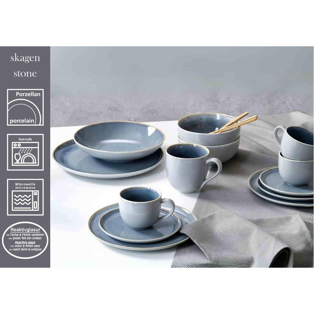 Thumbnail - Ritzenhoff Breker Kombiservice, Grau, Keramik, Rund, 1x1x1 cm, Essen & Trinken, Geschirr, Geschirr-Sets, Kombiservice