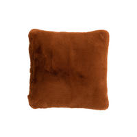 KISSEN CUTIE - Pelz - Orange - Terra cotta, Fell (45/45cm) - J-Line