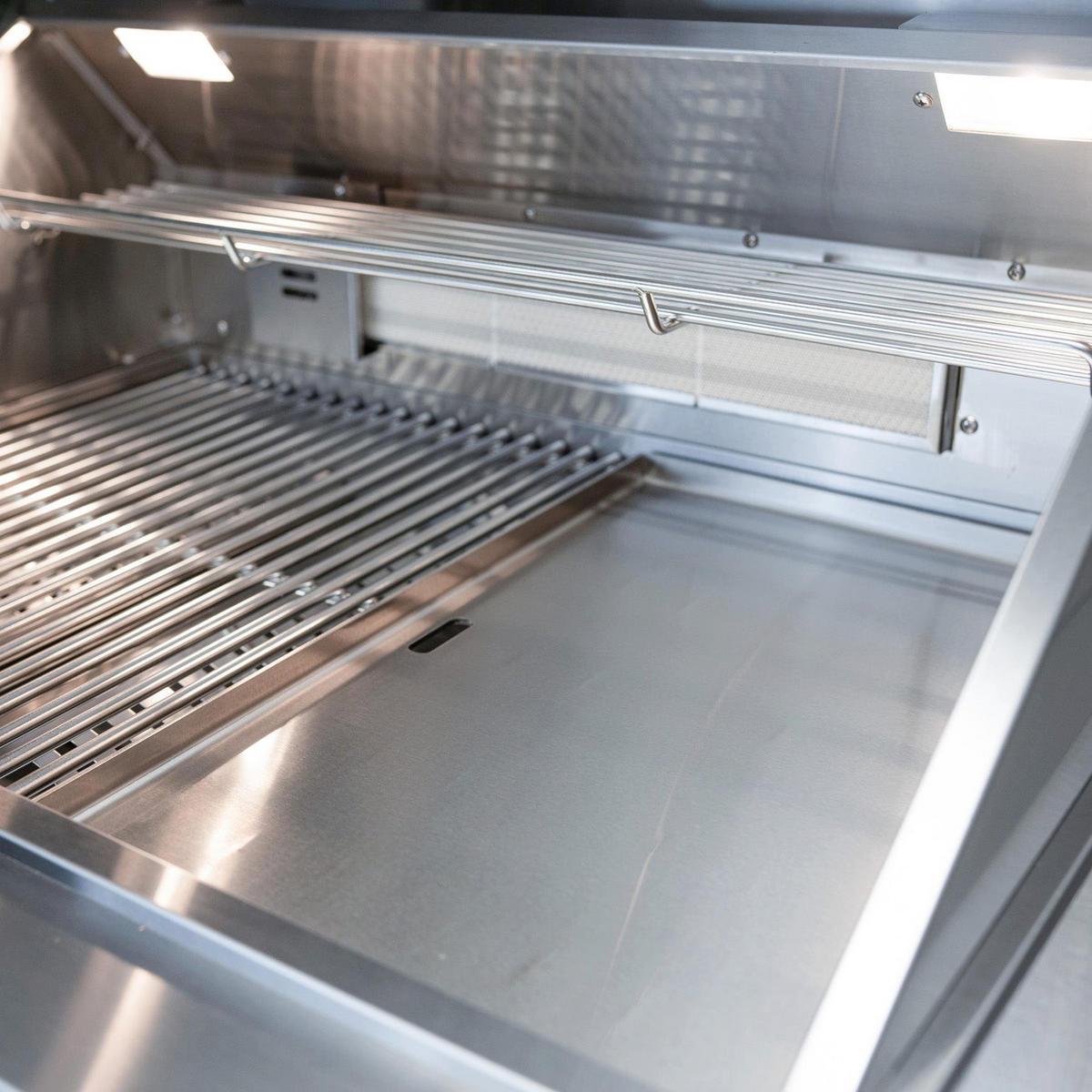 PLANCHA Grillplatte Edelstahl - Schwarz Hochglanz/Schwarz, Metall (35/90/45cm) - Goriller