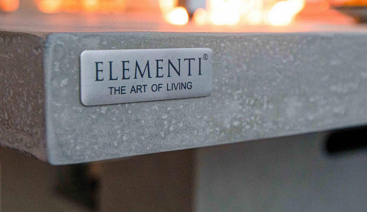 FEUERSTELLE Birmingham in Beton-Optik grau aus Faserbeton - Grau, Stein (127/90/127cm) - Elementi