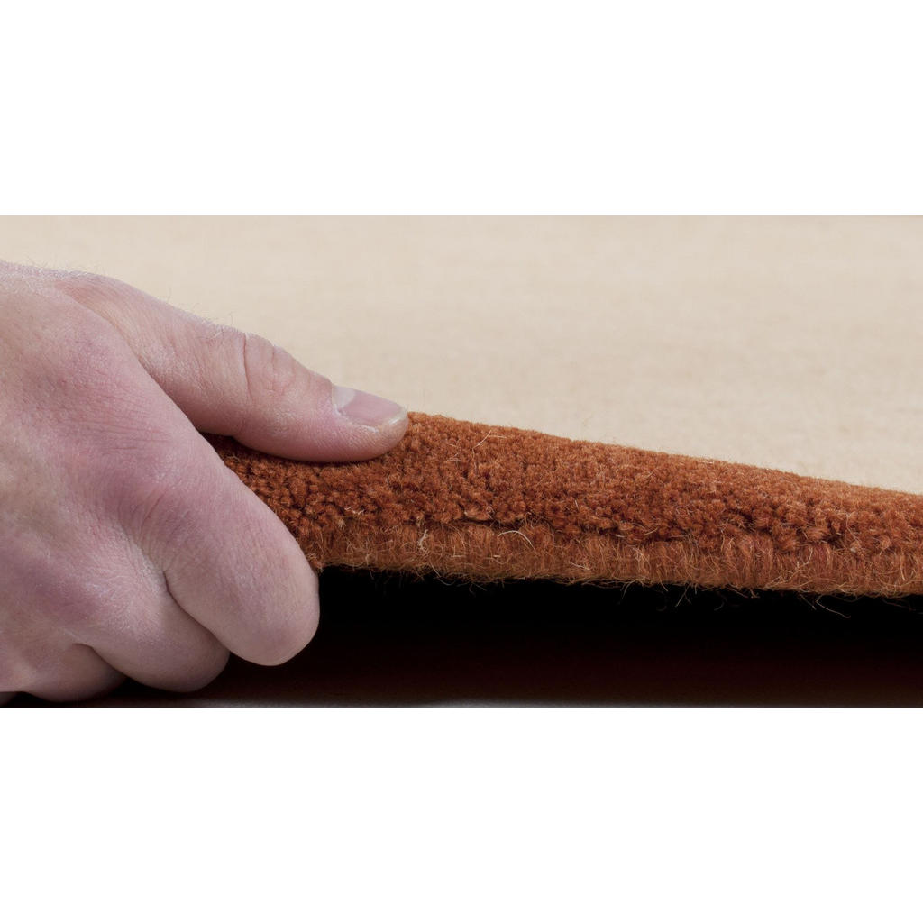 Thumbnail - Theko Handknüpfteppich, Terracotta, Textil, Abstrakt, Rechteckig, 40x60 cm, für Fußbodenheizung geeignet, Teppiche & Böd...