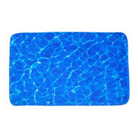 BADTEPPICH Lagune 50 x 80 cm - Blau, Textil (50/80cm) - Sanilo