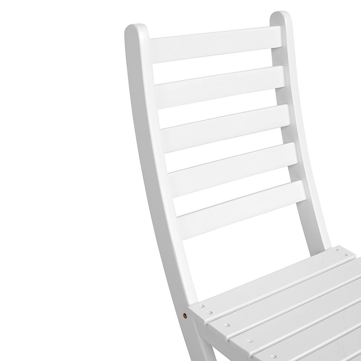 GARTENSTUHL (2er Set) Lodge - Weiß, Holz (36/86/50cm) - BUTLERS