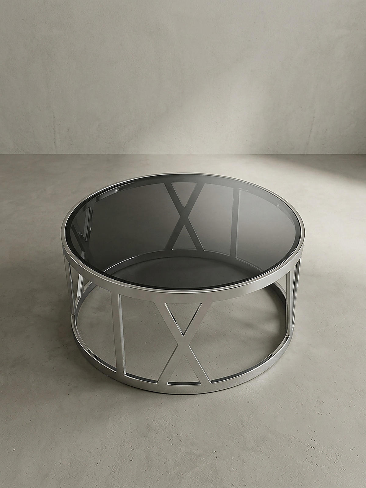 COUCHTISCH mit Glasplatte, Metallgestell, handgefertigt, Belastbarkeit 20 kg, Silber 60x60x30 cm - Silberfarben, Glas/Metall (60/60/30cm) - KADIMA DESIGN