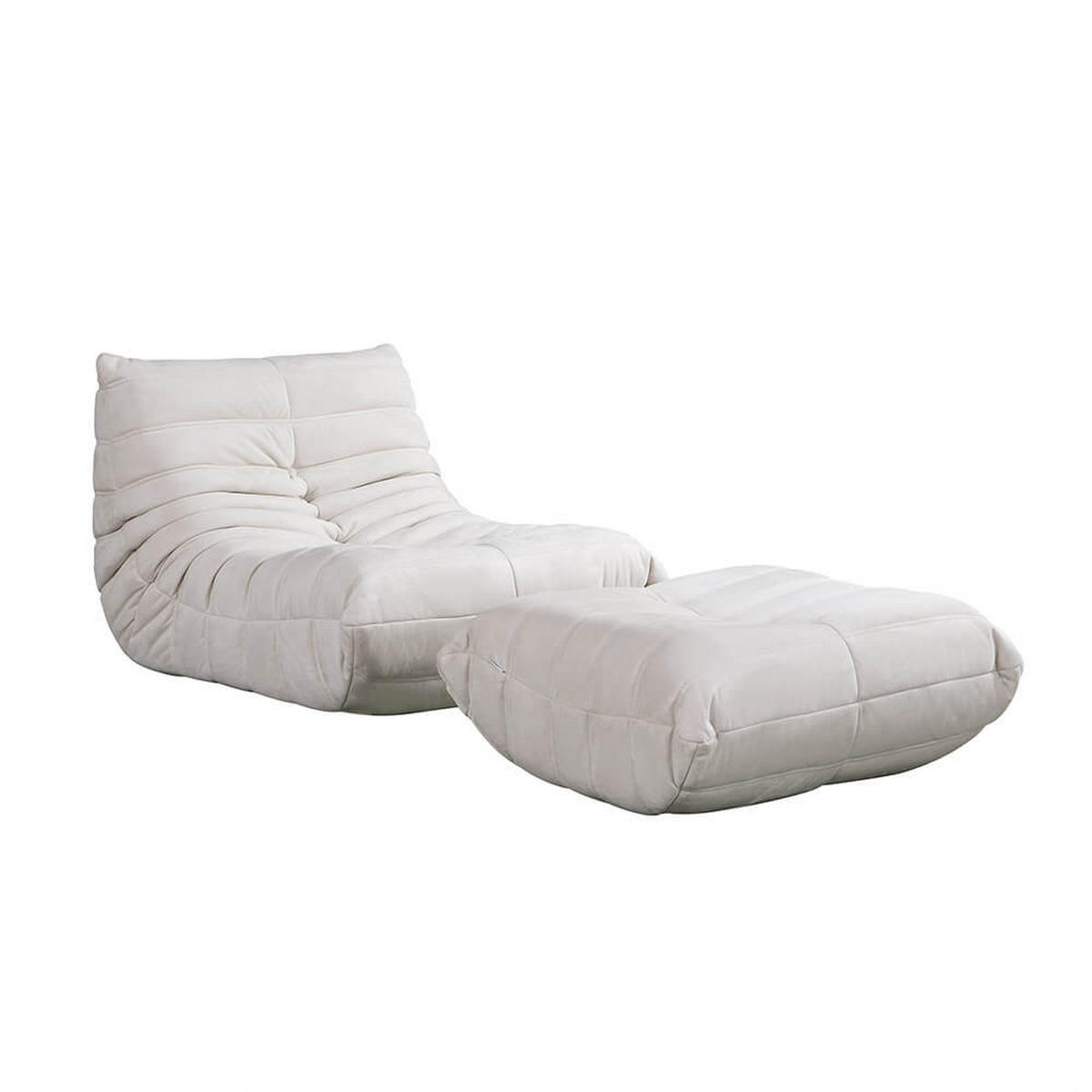 RELAXSESSEL CHILL - Farbe: Beige - Beige, Kunststoff (102/70/87cm) - Home Deluxe