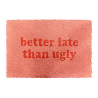 ROHOŽ - pink, textil/plast (60/40cm) - Relaxdays