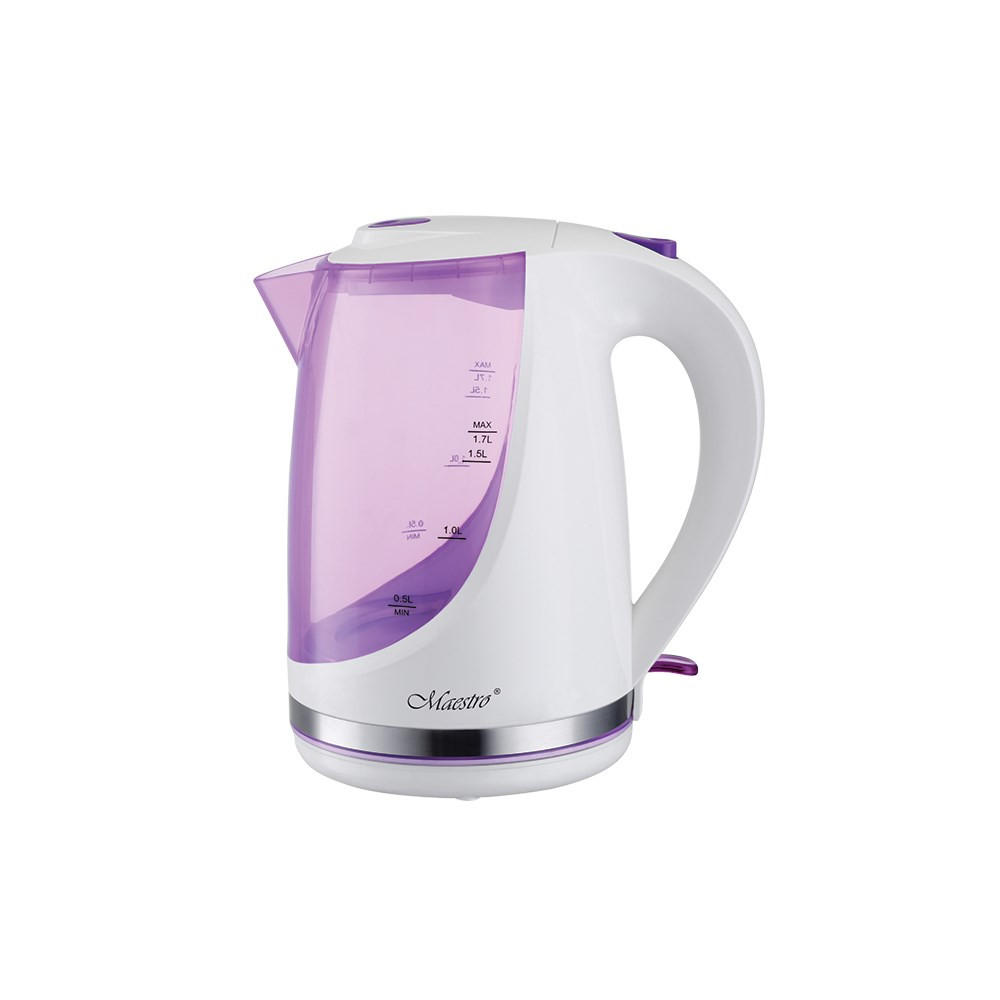 WASSERKOCHER ELEKTRISCH Weiß 15/15/23 cm MR044VIOLET - Weiß, Kunststoff (15/23/15cm) - Maestro 