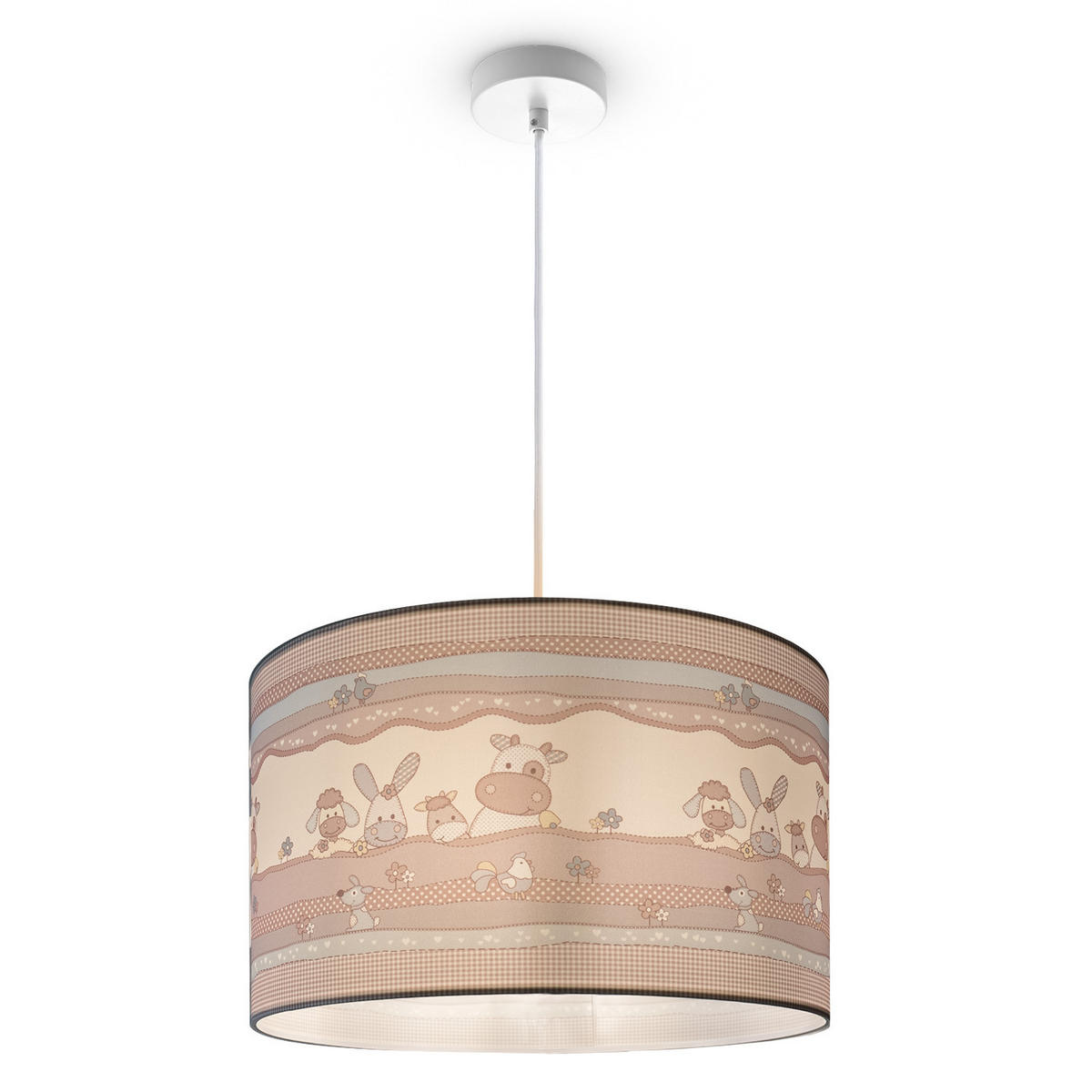 PENDELLEUCHTE Hugo Pd1 Cos 210 - Weiß, Metall (45.5/45.5/27cm) - Paco Home