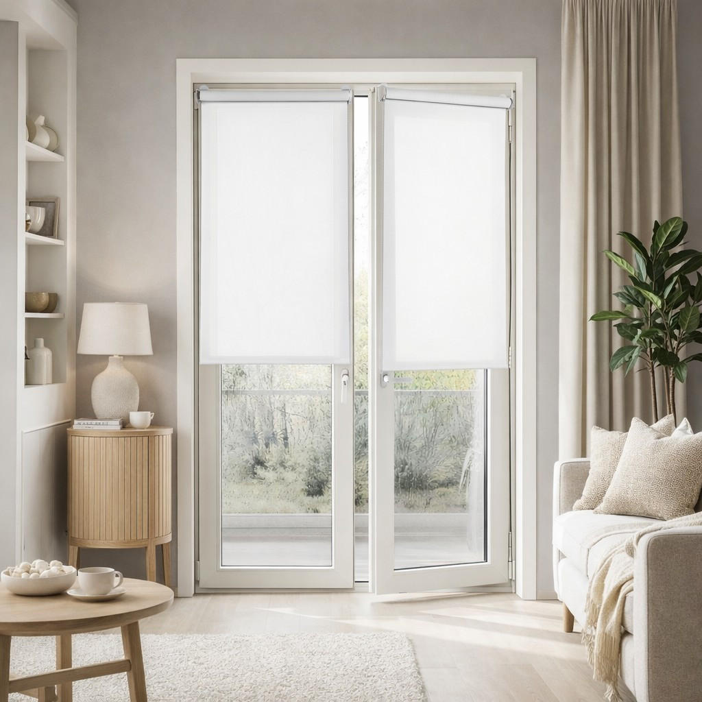 Thumbnail - Storesdeco Screen-Rollo, Weiß, Kunststoff, 60x180x1 cm, Wohntextilien, Rollos & Jalousien, Rollos