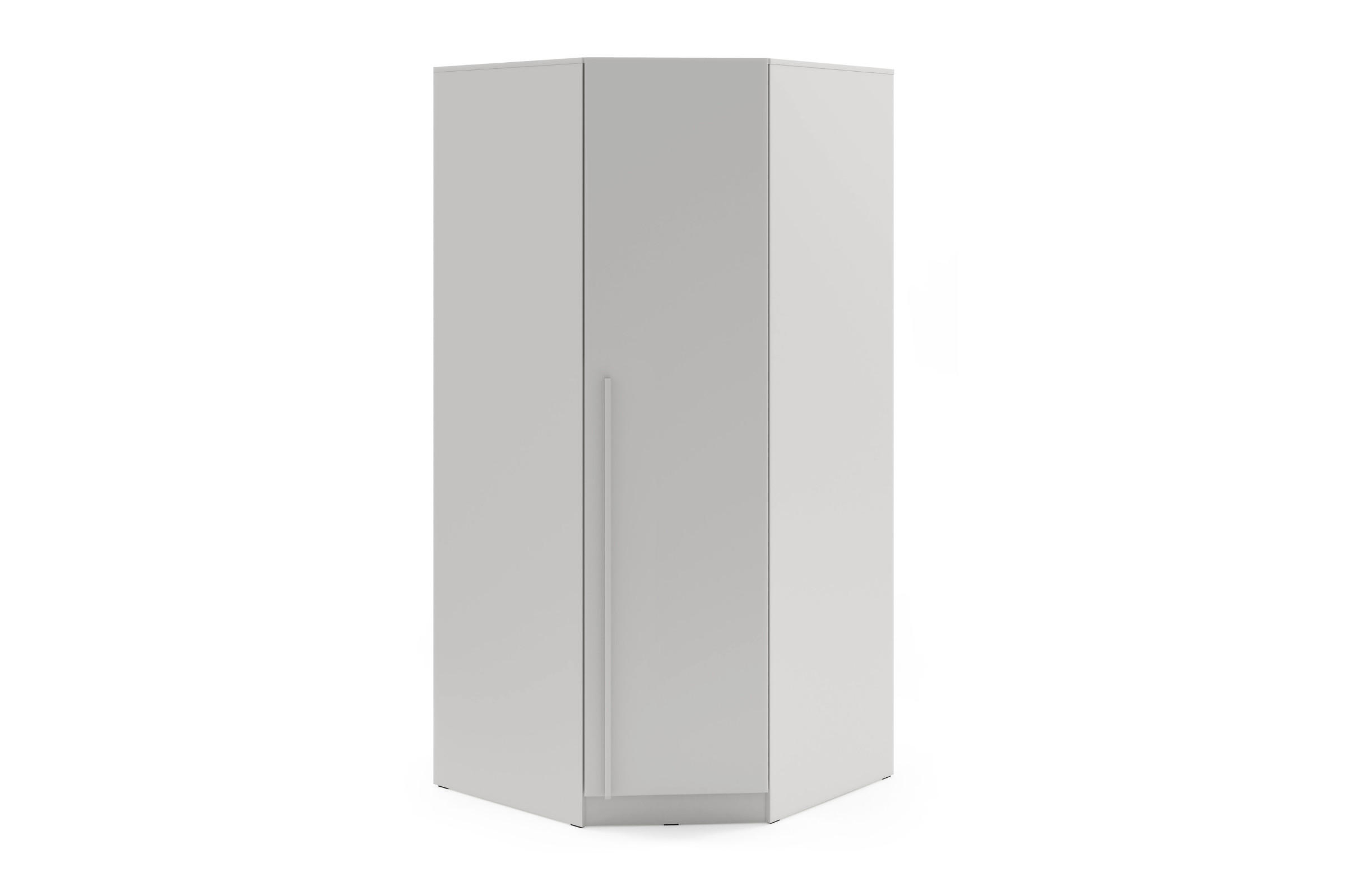 Deine Möbel 24 Eckkleiderschrank Grau 95x210x95 cm