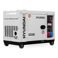 DIESEL Generator DHY8600SE-T D (5.7kW / 7.9kVA, Elektrostart, 1 x 230V + 400V) - Weiß, Metall (92/52/72cm) - HYUNDAI