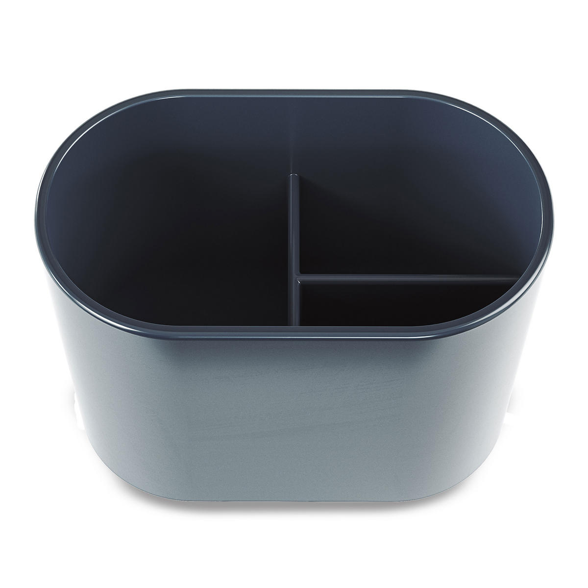 ZAHNPUTZBECHER Step, Denim Blau - Blau, Kunststoff (7.62/10.16/12.7cm) - Umbra