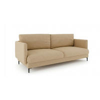 SOFA Helmer 3-sitzer In Stoff Vibe - Beige, Holzwerkstoff/Textil (226/95/95cm) - Fun Möbel