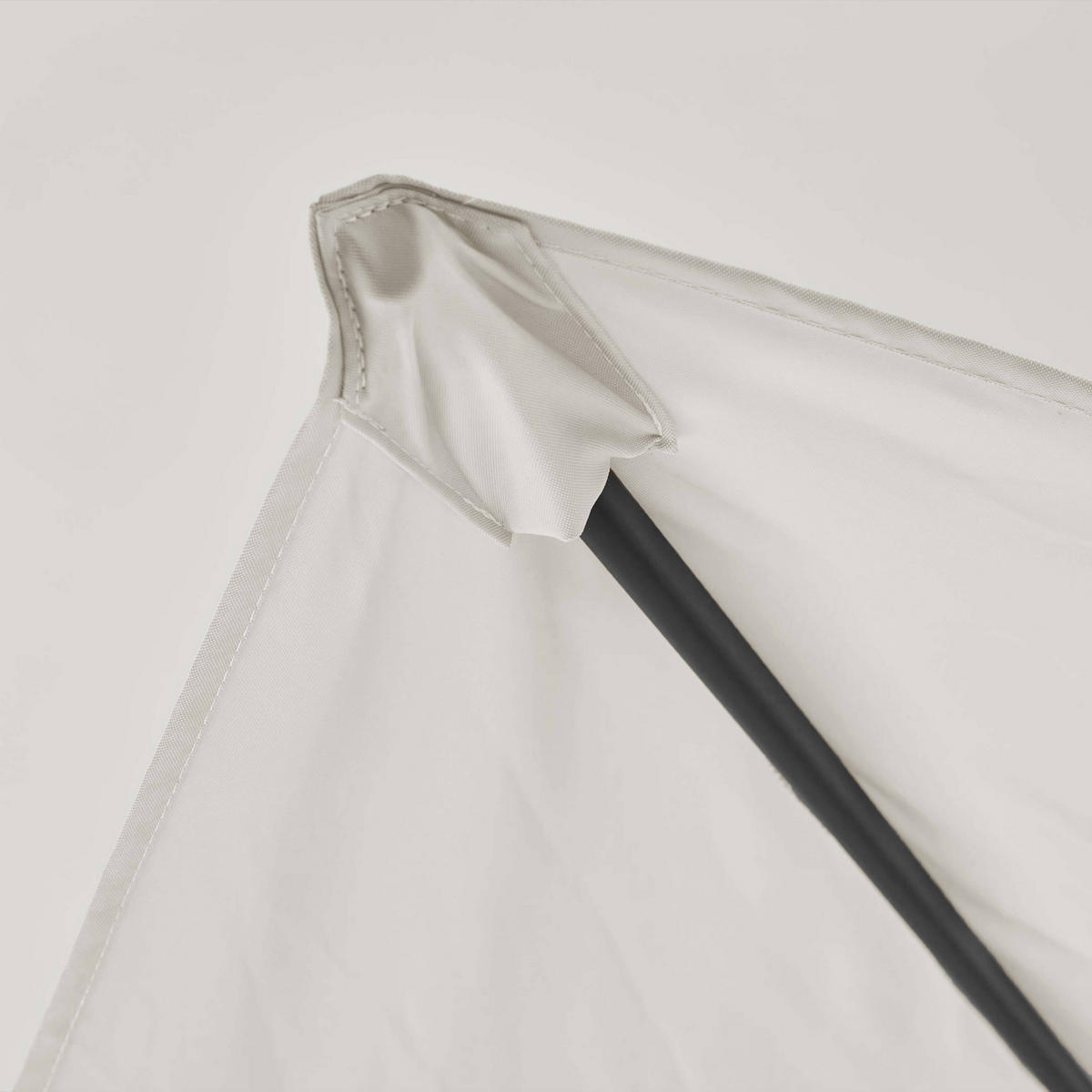 SONNENSCHIRMSTOFF, Weiß - Weiß, Textil (400/300cm) - Oviala