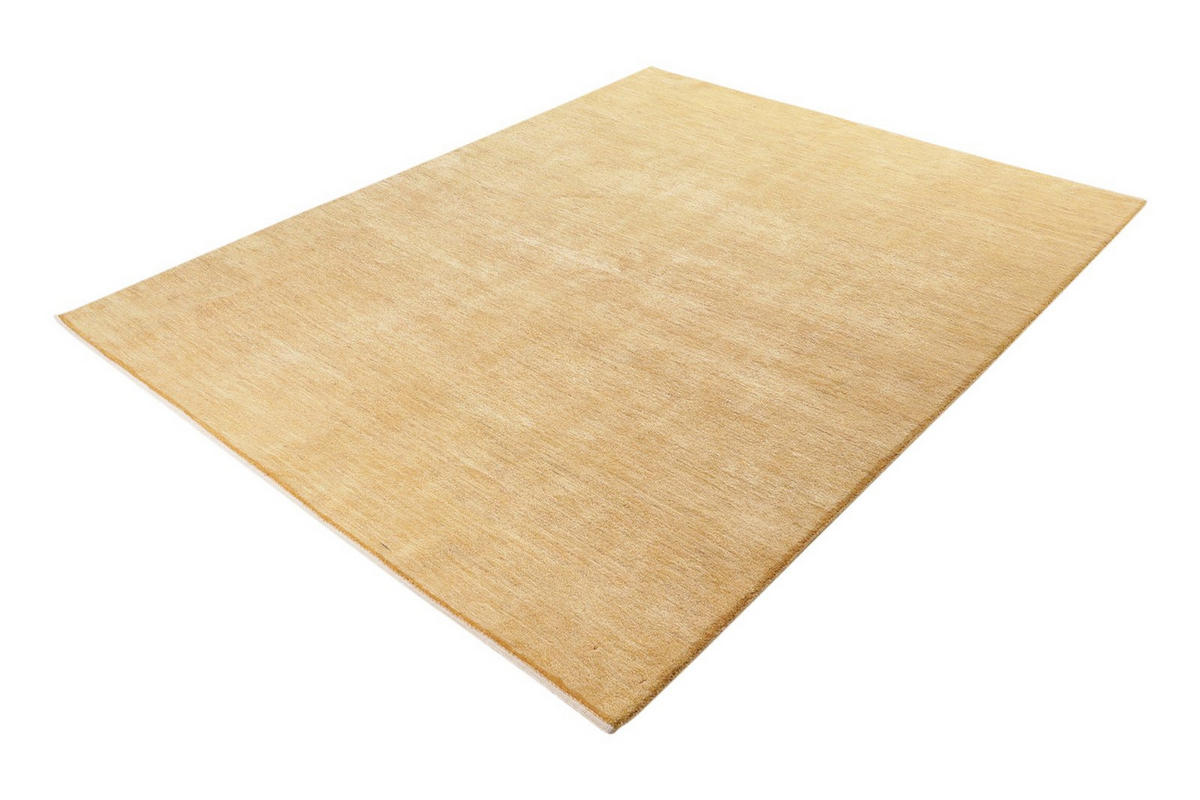 GABBEH-TEPPICH handgeknüpft Rizbaf Gelb 233/171 cm Schurwolle - Gelb, Textil (171/233cm) - Looma