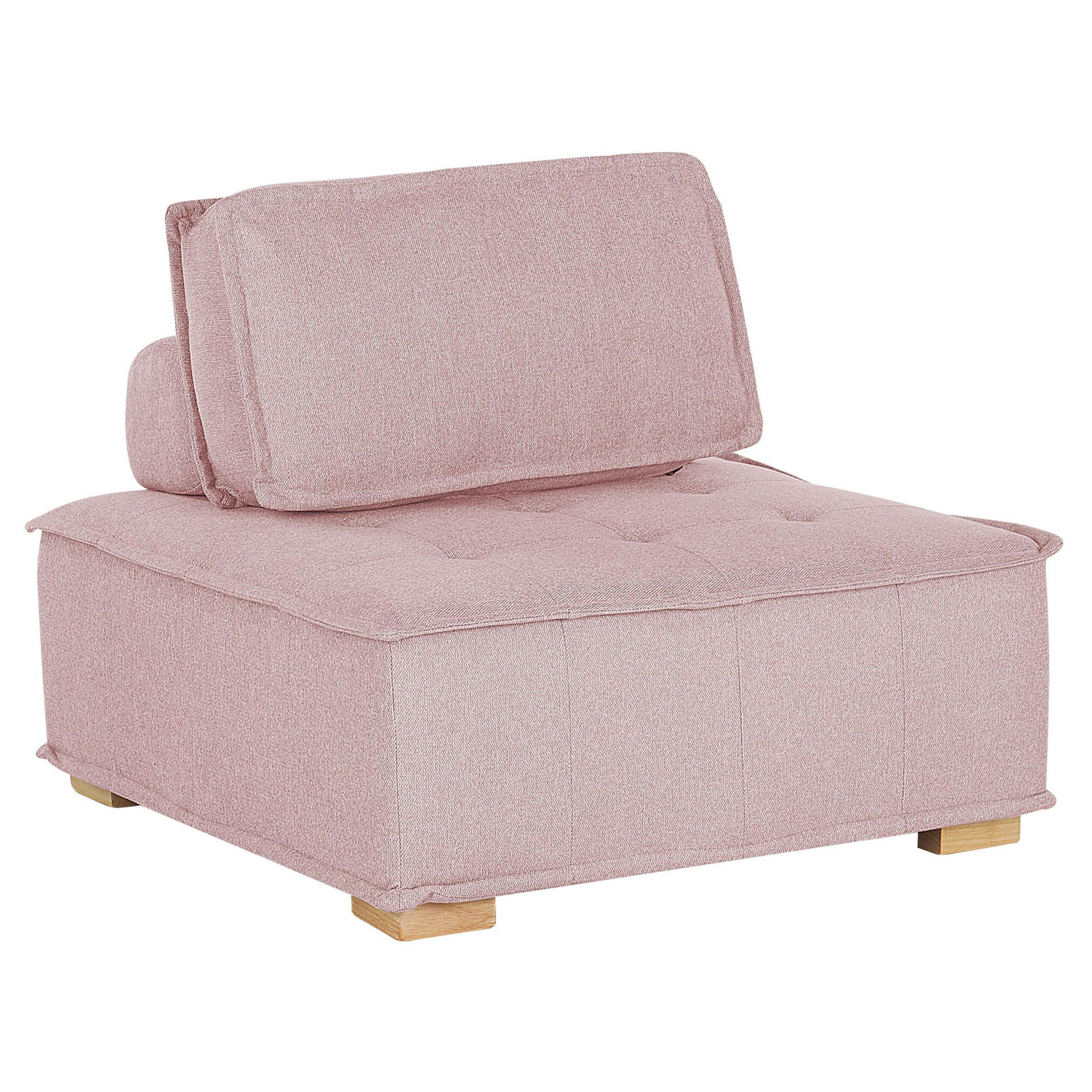 Beliani Sesselmodul Pink, Braun 100x40x100 cm