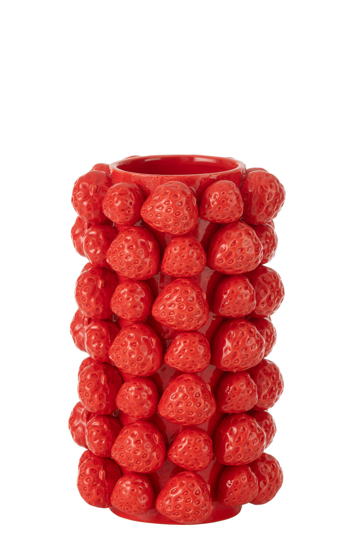 VASE RUBELLA - Töpferei - Rot - Ø 15 cm - Rot, Keramik (26.5cm) - J-Line