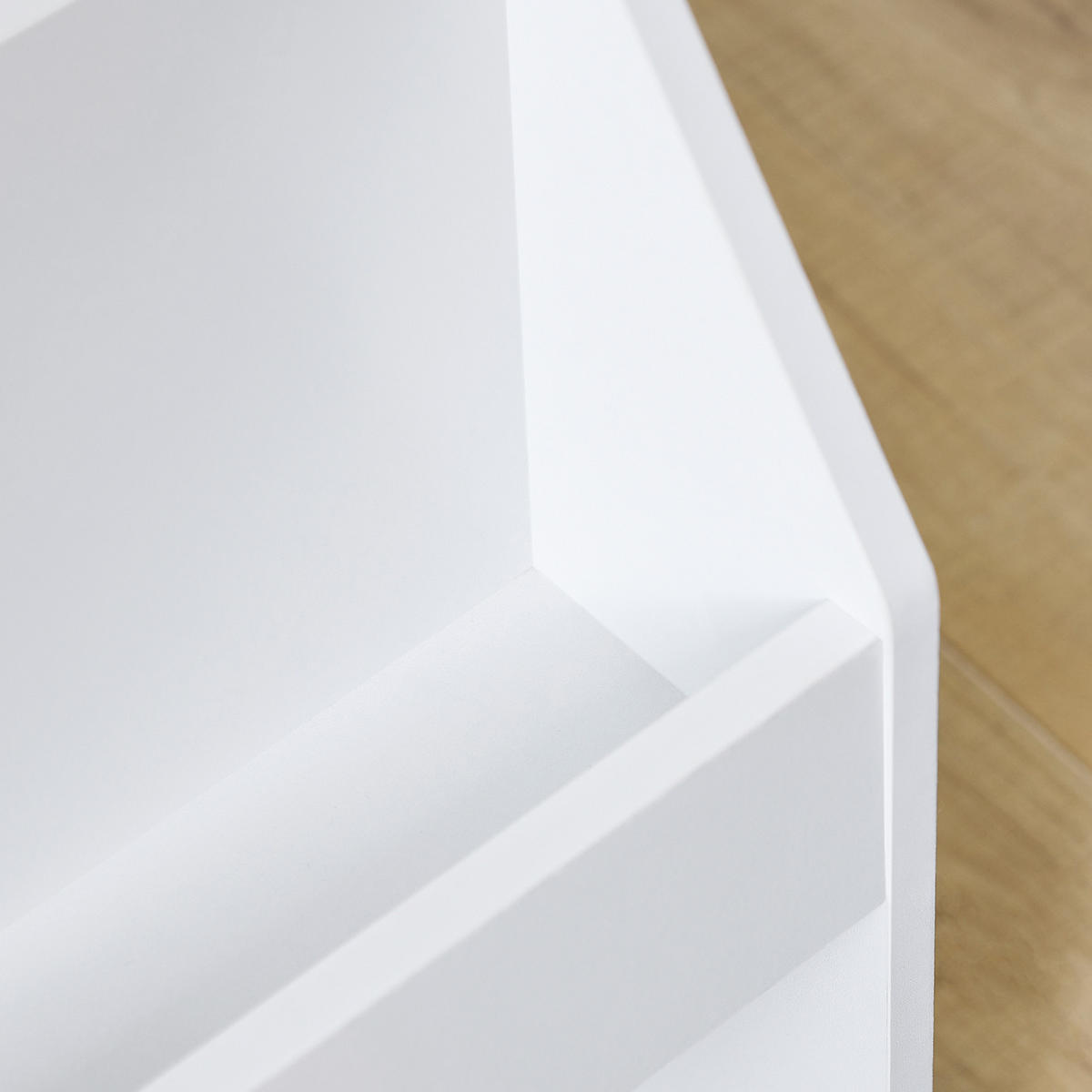 BÜCHERREGAL Kinder Weiß - Weiß, Holzwerkstoff (100/80/30cm) - SoBuy