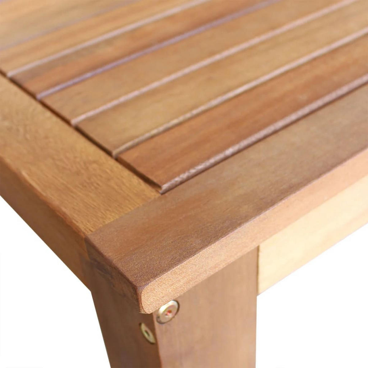BARTISCH Und Hocker-Set 7-teilig Akazienholz Massiv - Braun, Holz (70/105/150cm) - vidaXL