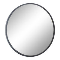 WANDSPIEGEL Rico Schwarz - Schwarz, Metall (75/75/4cm) - LOFT42